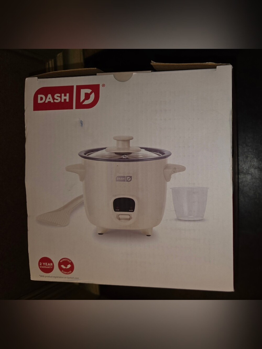 Ash White Electric Rice Cooker with Steaming Cup - 2 Cup